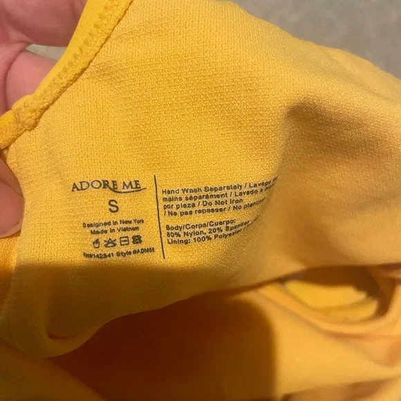 Adore Me Vibrant Yellow One Piece Swimsuit - Picture 5 of 5